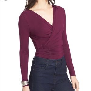 Free people Be Your Baby surplice top wrap medium